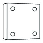 Storm Over La Piedra Lumbre Acrylic Print